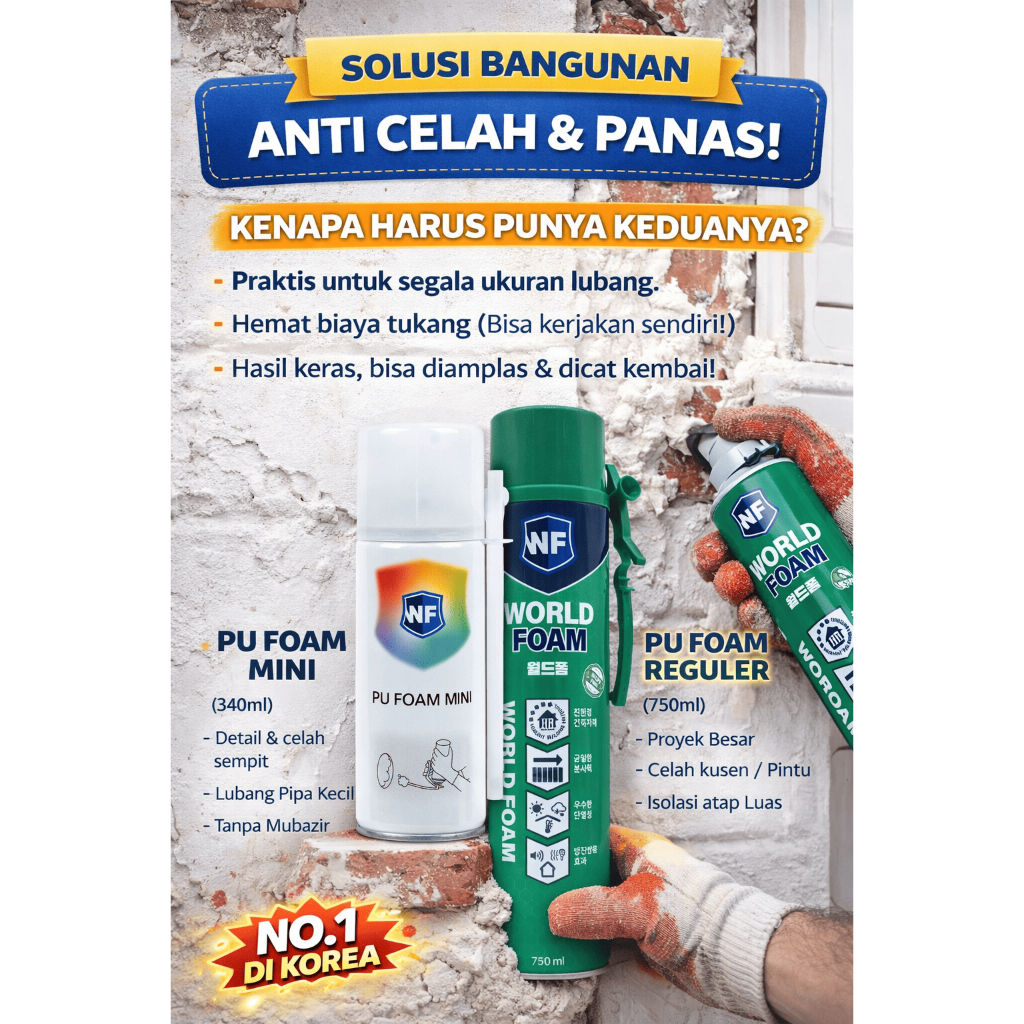 COMBO BUNDLING PACKAGE / MINI PU FOAM + PU FOAM ADAPTER / Polyurethane FoaM / Made in Korea / โฟมอเน