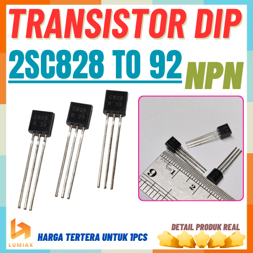 C828 2SC828 ทรานซิสเตอร์ซิลิโคน Bipolar NPN TO92