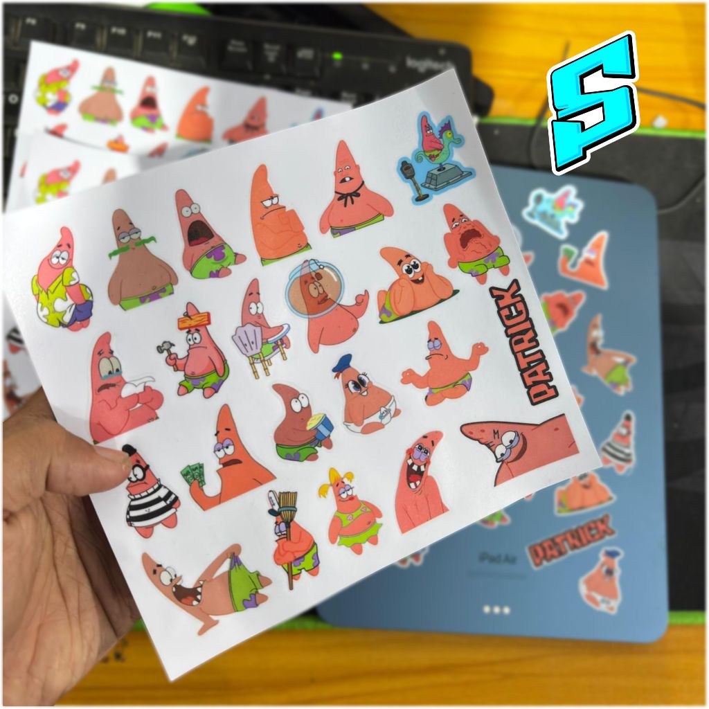 PATRICK STICKER PACK CONTAINS 22PCS CUTE PATRICK MEME STICKER PACK