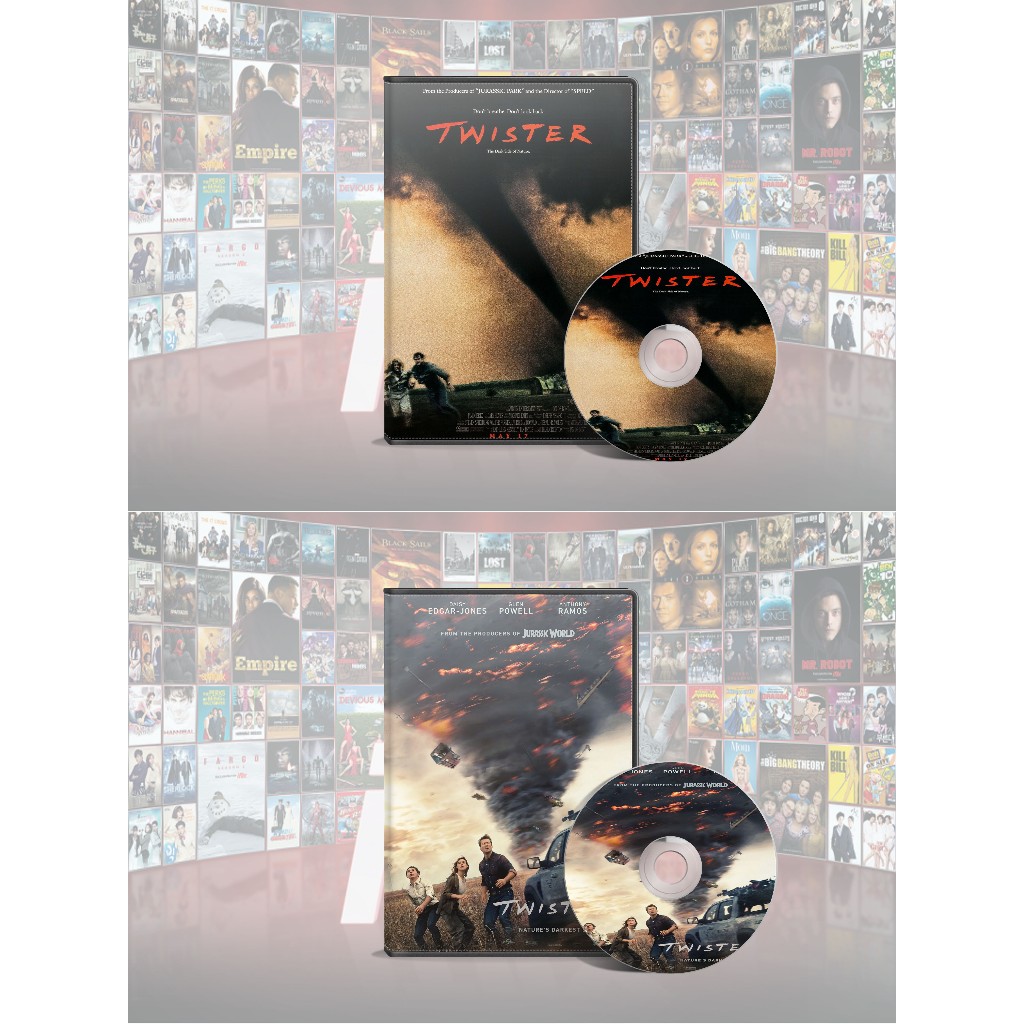 DVD Twister (1996) + DVD Twisters (2024)
