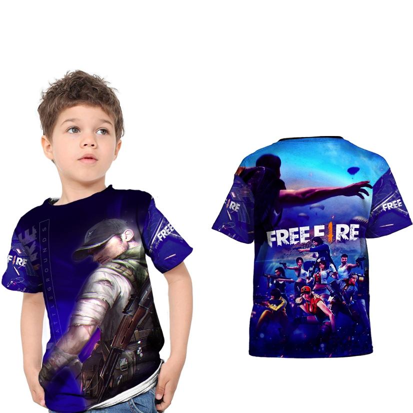 FREEFIRE Sublime Fullprint เสื้อยืดเด็ก