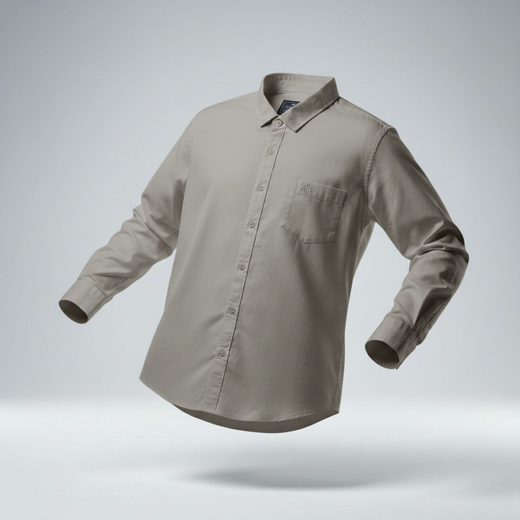 KEMEJA KATUN Bencl เสื้อเชิ้ตผ้าฝ้ายแขนยาวผู้ชาย Regular Fit Regular Fit