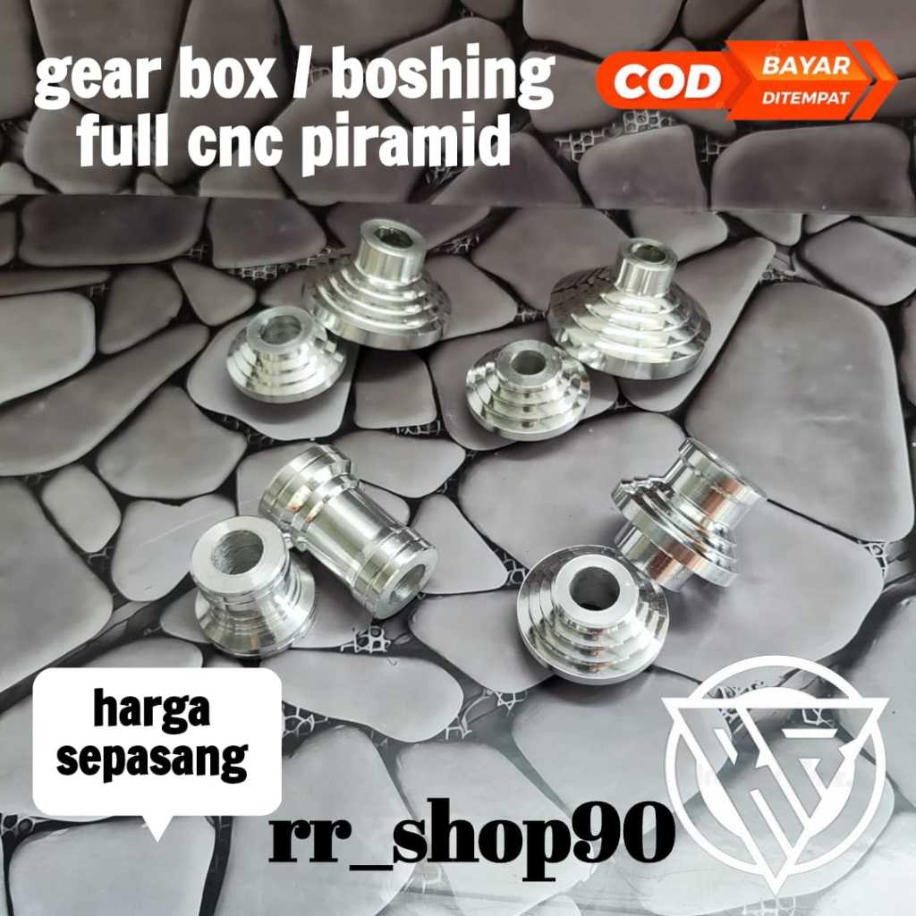 กล่องเกียร์ / Bushing Axle Motor Full Cnc Pyramid Model Beat Vario Scoopy Mio Nouvo Etc