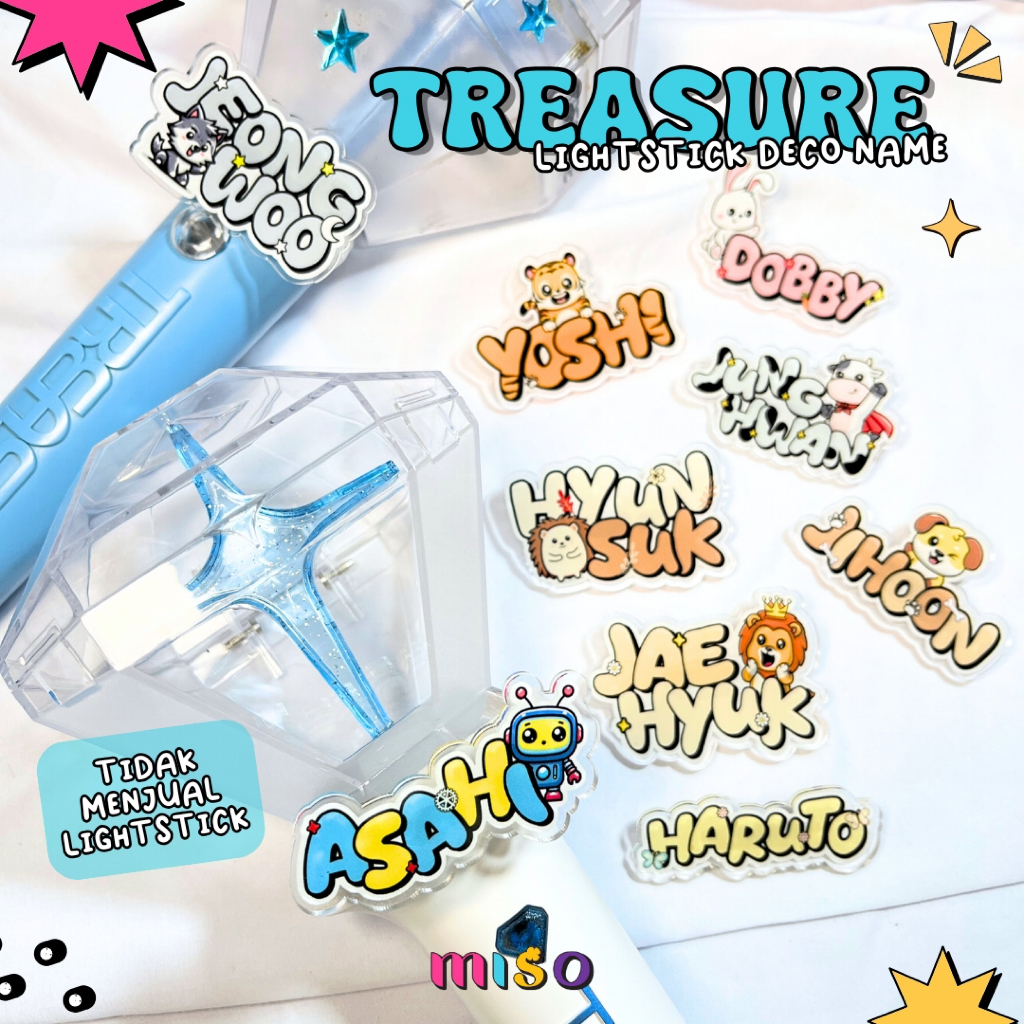 TREASURE Lightstick Deco / Lightsick Treasure Decor / Lightstick Teulight Deco / Lightstick Decor / 