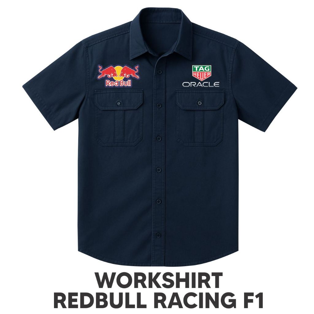 KEMEJA Redbull Racing F1 Workshirt | เสื้อทีมซิ่ง พรีเมี่ยม | สตรีทมอเตอร์สปอร์ต