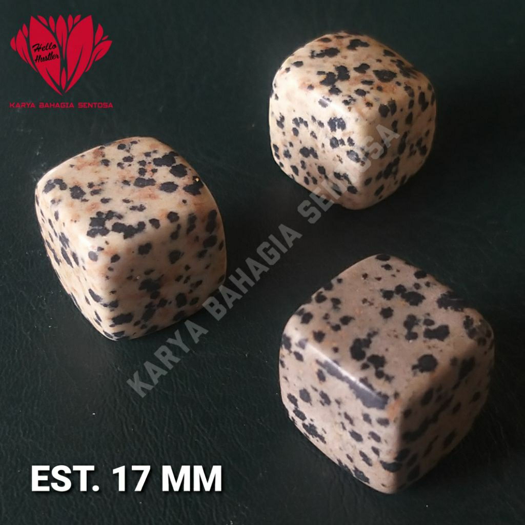 LIMITED EDITION Natural Jasper Agate Square Shape 15 mm Signature Collection