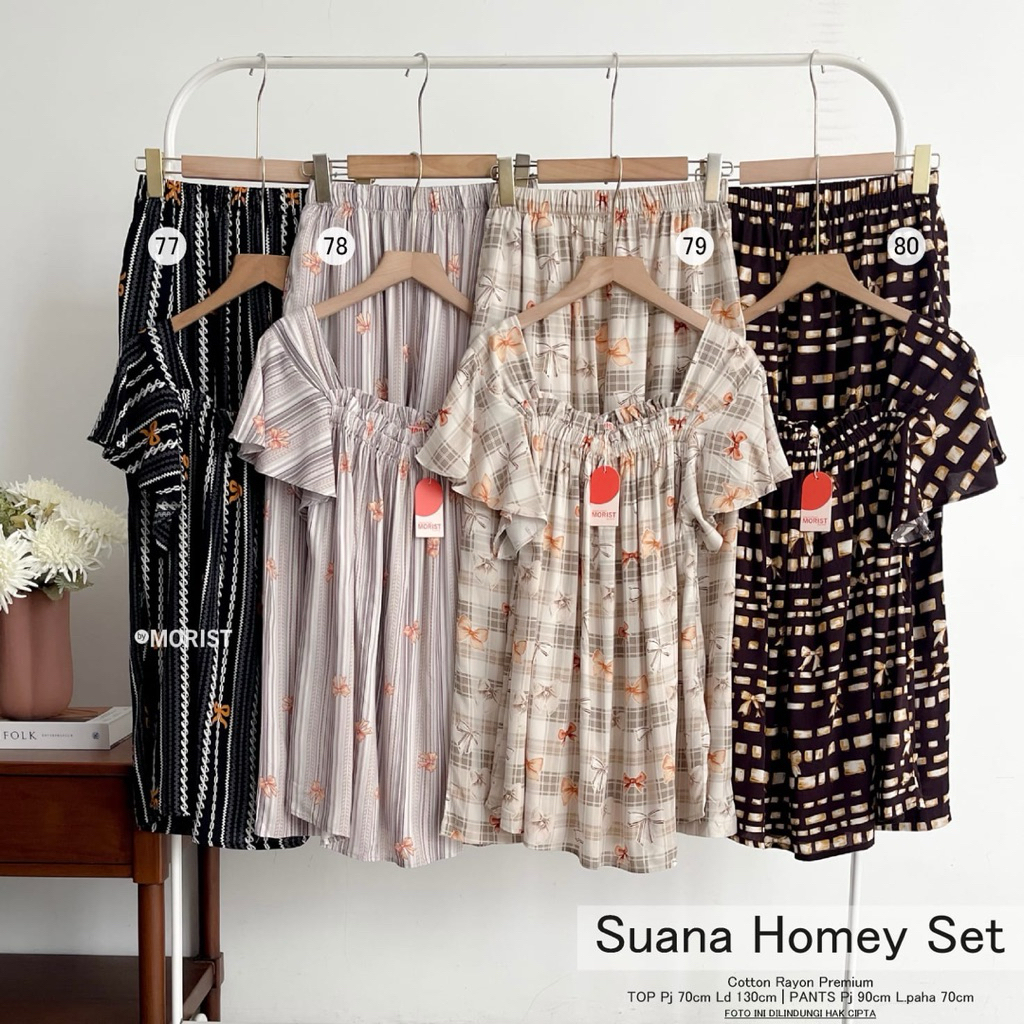 SUANA HOMEYSET BY MORIST SET FULL MOTIF COTTON RAYON MATERIAL
