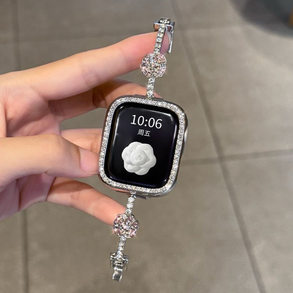 สาย Apple Watch Xiaomi Mi Band 8 Pro 9 Pro 10 Huawei Watch Fit 4 3 Pro 4 18 มม.22 มม.24 มม.สร้อยข้อม