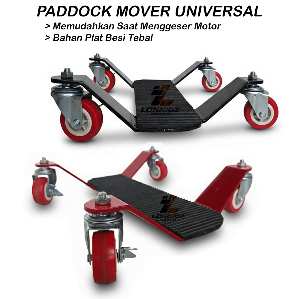 Paddock Mover Universal PCX NMAX ADV RX King Vixion MX King Paddock Center Stand สไลด์สามารถใช้สําหรับรถจักรยานยนต์ทุกประเภท Honda Yamaha Suzuki Matic Bebek กีฬาหนาเหล็กแผ่นวัสดุ
