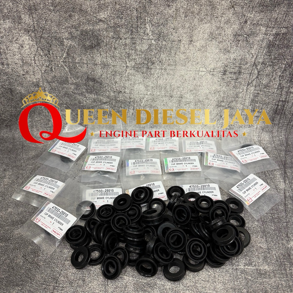 ยางเบรคหน้า/หลัง Hino Dutro HT125 / HT130 / NKR68 / NKR66 / NKR71 / NMR71 (Premium Black) 4753-25010