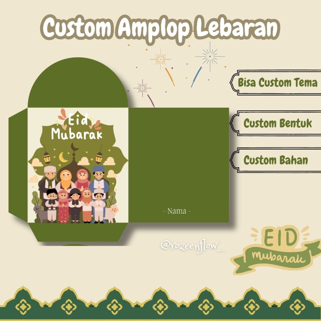 EID ENVELOPE 2026 / CUSTOM ENVELOPE / CUSTOM EID ANGPAU / EID HAMPERS 2026