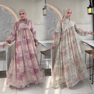AYDEEN SET BY ARSY GAMIS SET HIJAB SEGI EMPAT
