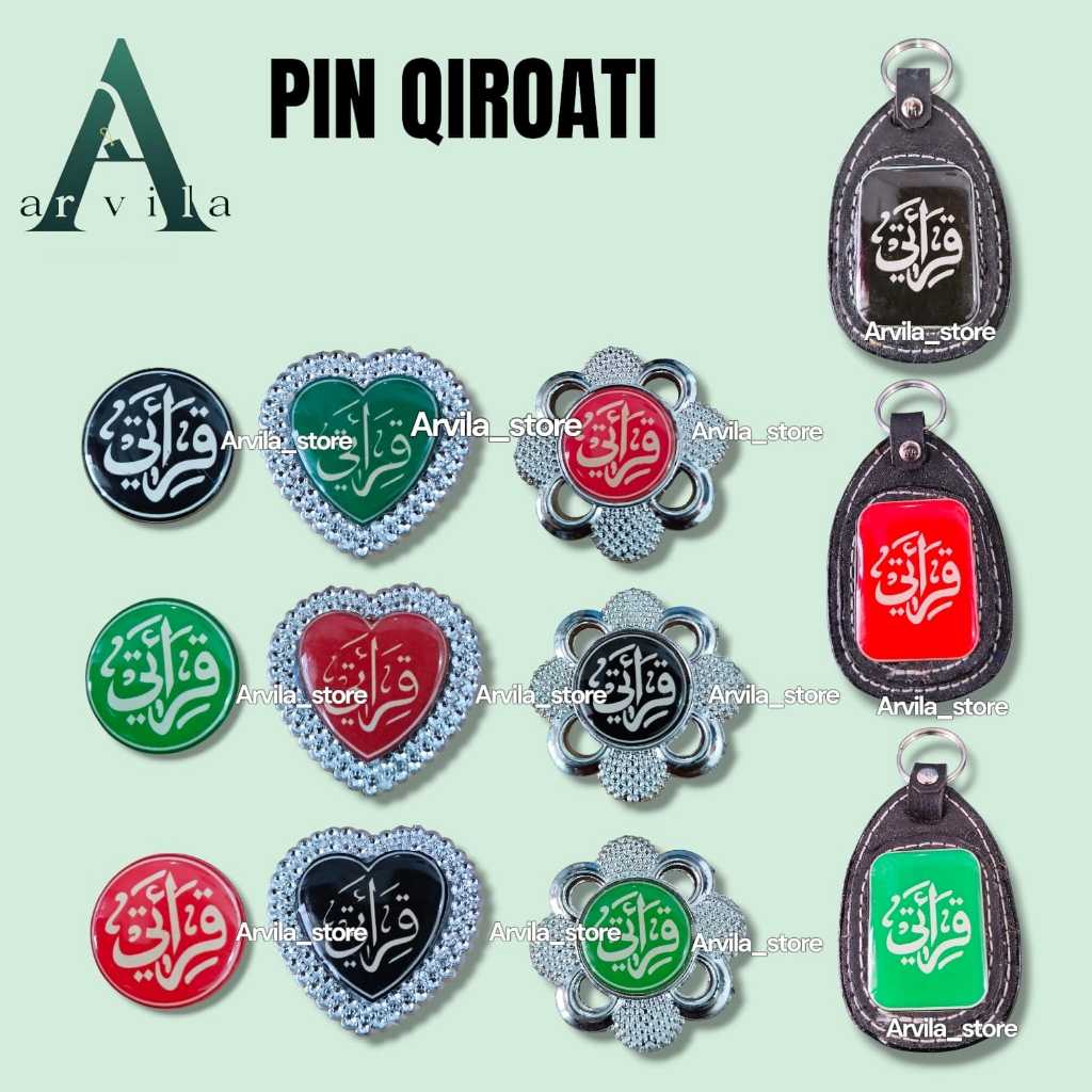 GANTUNGAN QIROATI / QIRAATI / เข็มกลัดพิน QIRAATI / พวงกุญแจ Qiraati