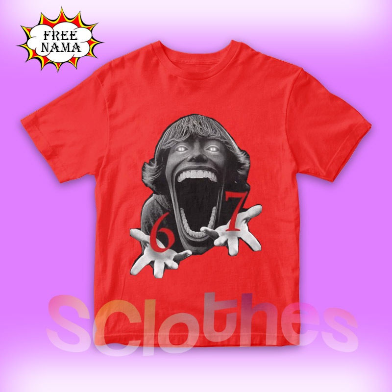 เสื้อยืดเด็ก Unisex Anomali 67 Kid Brainrot Roblox Six Seven