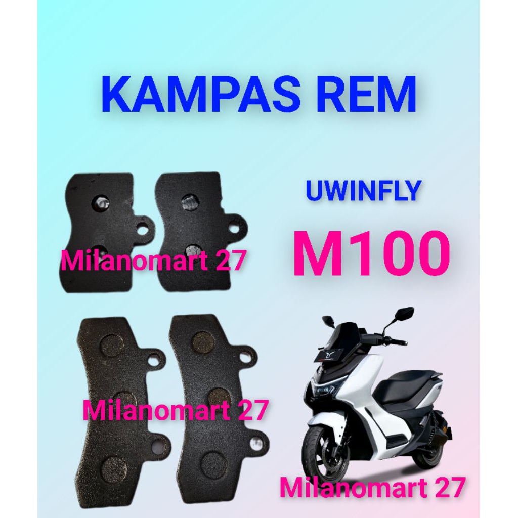 Uwinfly M100 ผ้าเบรครถจักรยานยนต์ไฟฟ้า uwinfly m 100 ผ้าเบรคจักรยานไฟฟ้า