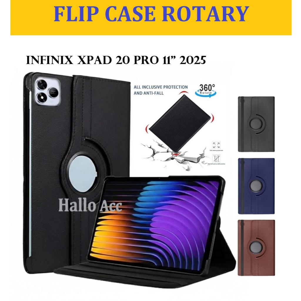 เคส Infinix Xpad 20 Pro 12 นิ้ว / เคส Infinix Xpad 20 Pro 2025 ฝาครอบแบบหมุน
