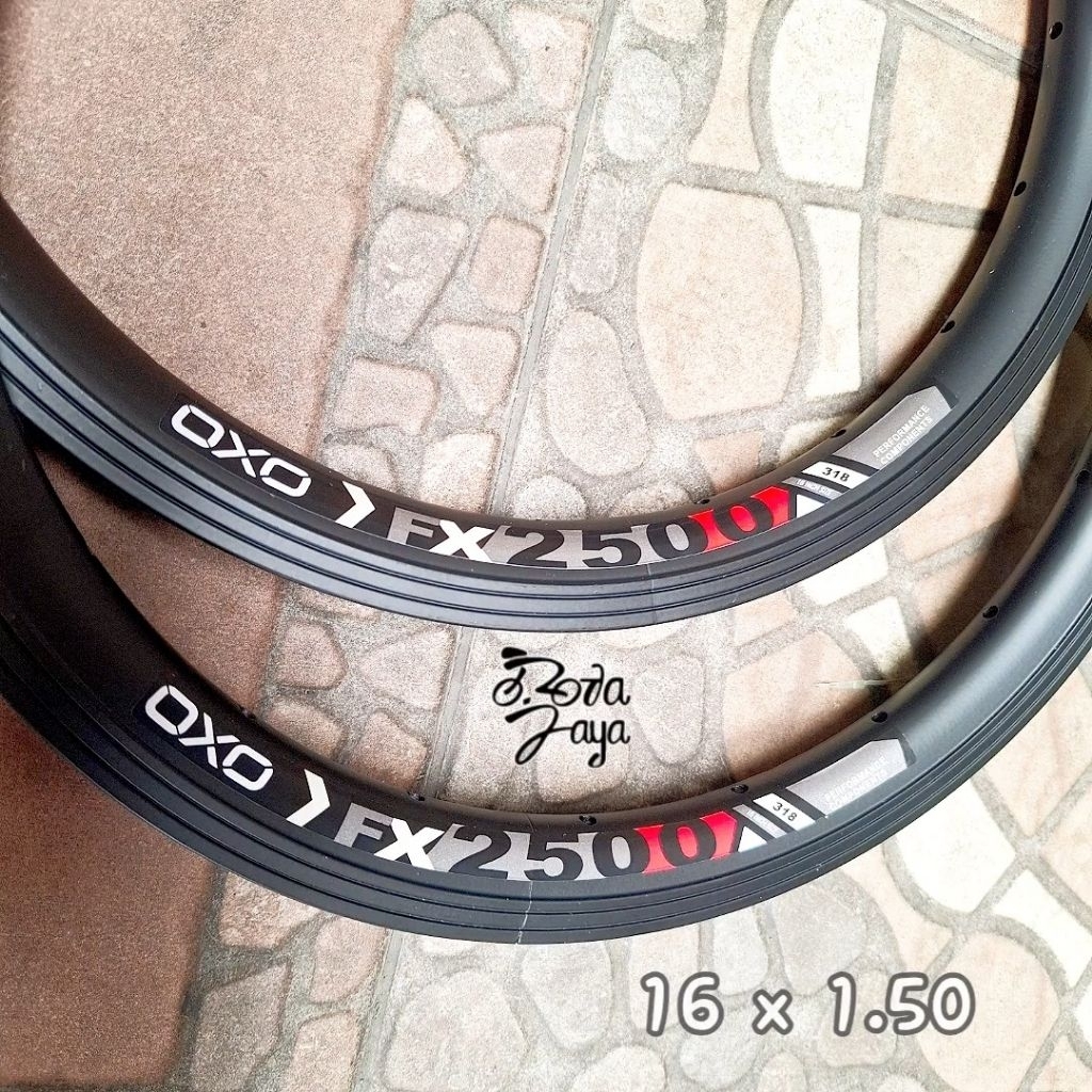 OXO RIMS 16 x 1.50 FX2500 ผนังคู่โลหะผสมสีดํา 20H