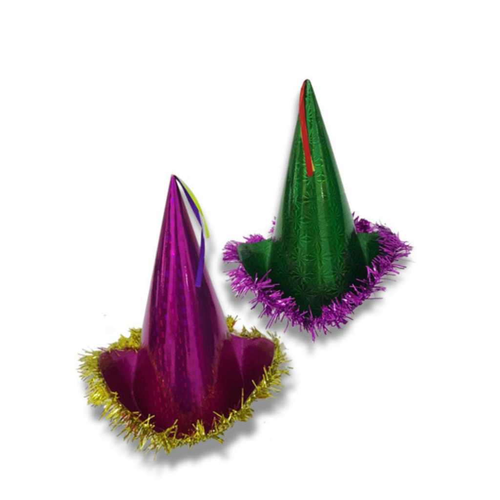 HOLO TASSEL COWBOY HAT/PARTY HAT
