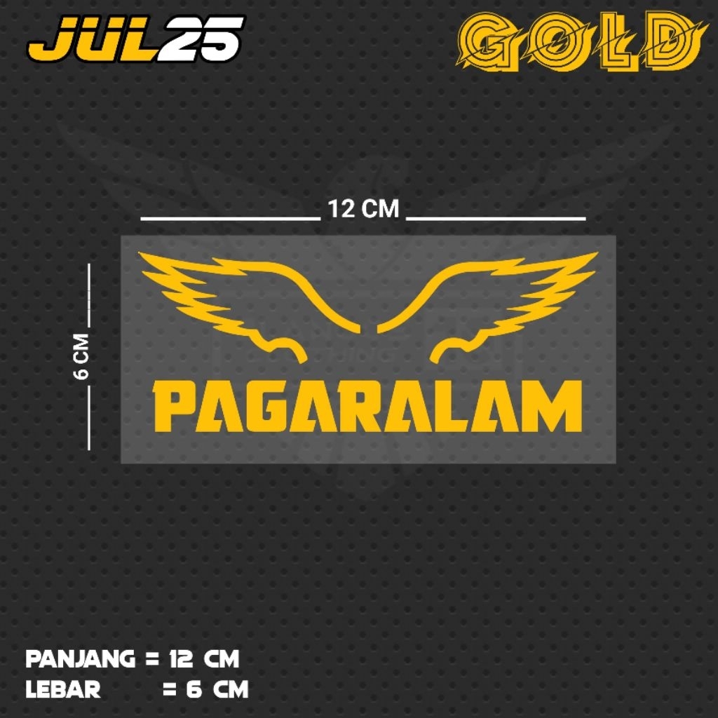 PAGARALAM / JUL25 SS CUTTING STICKER