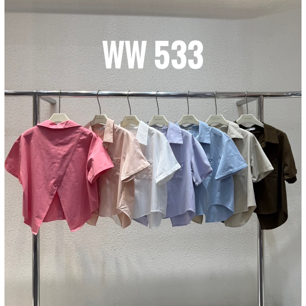 KEMEJA Wanwan Clothing Brand เสื้อเชิ้ตแขนสั้นขนาดใหญ่ Part 2