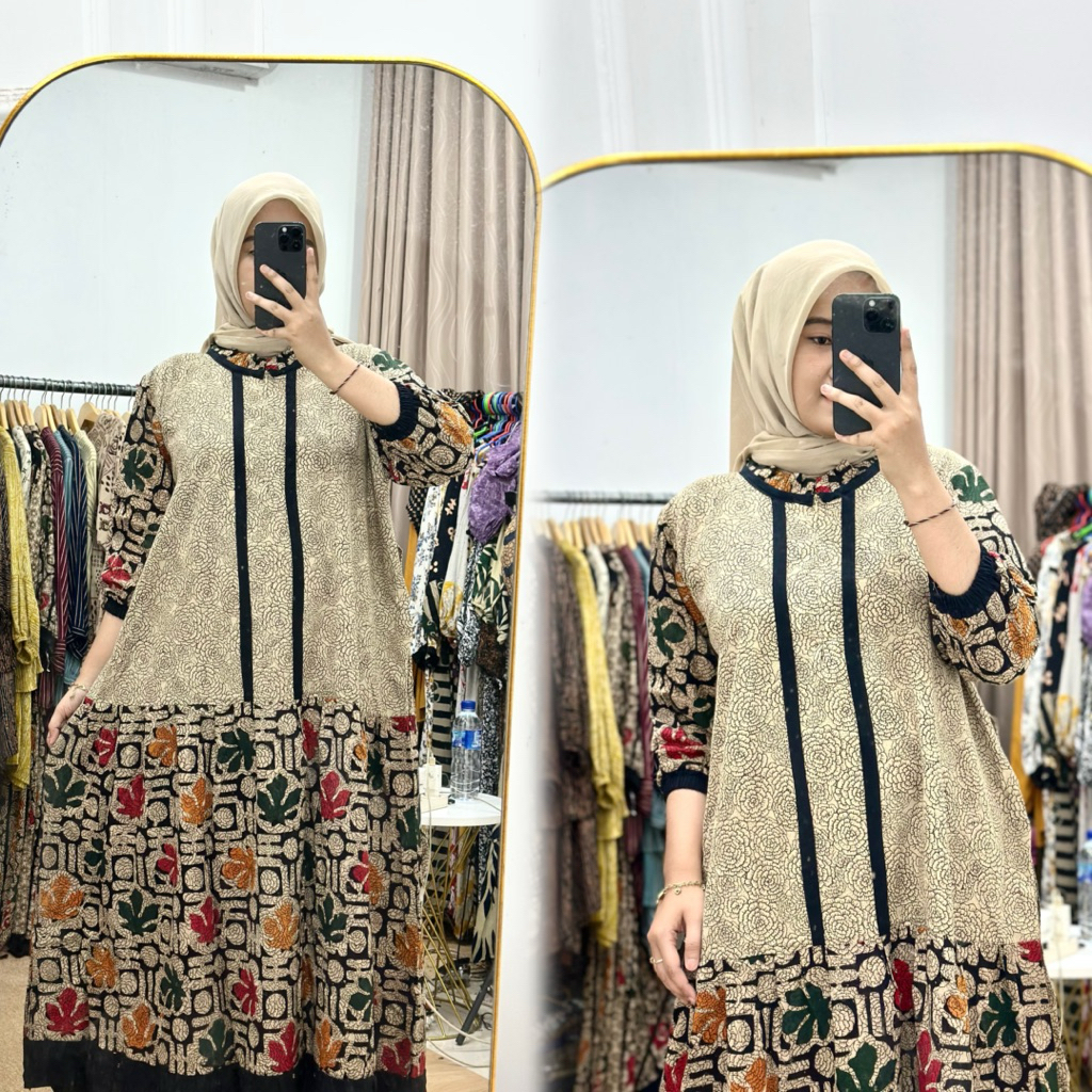 Elvis Last Rayon Premium Super หนาพยาบาลชุดแฟชั่น Batik Stamp Elegant Floral Motif