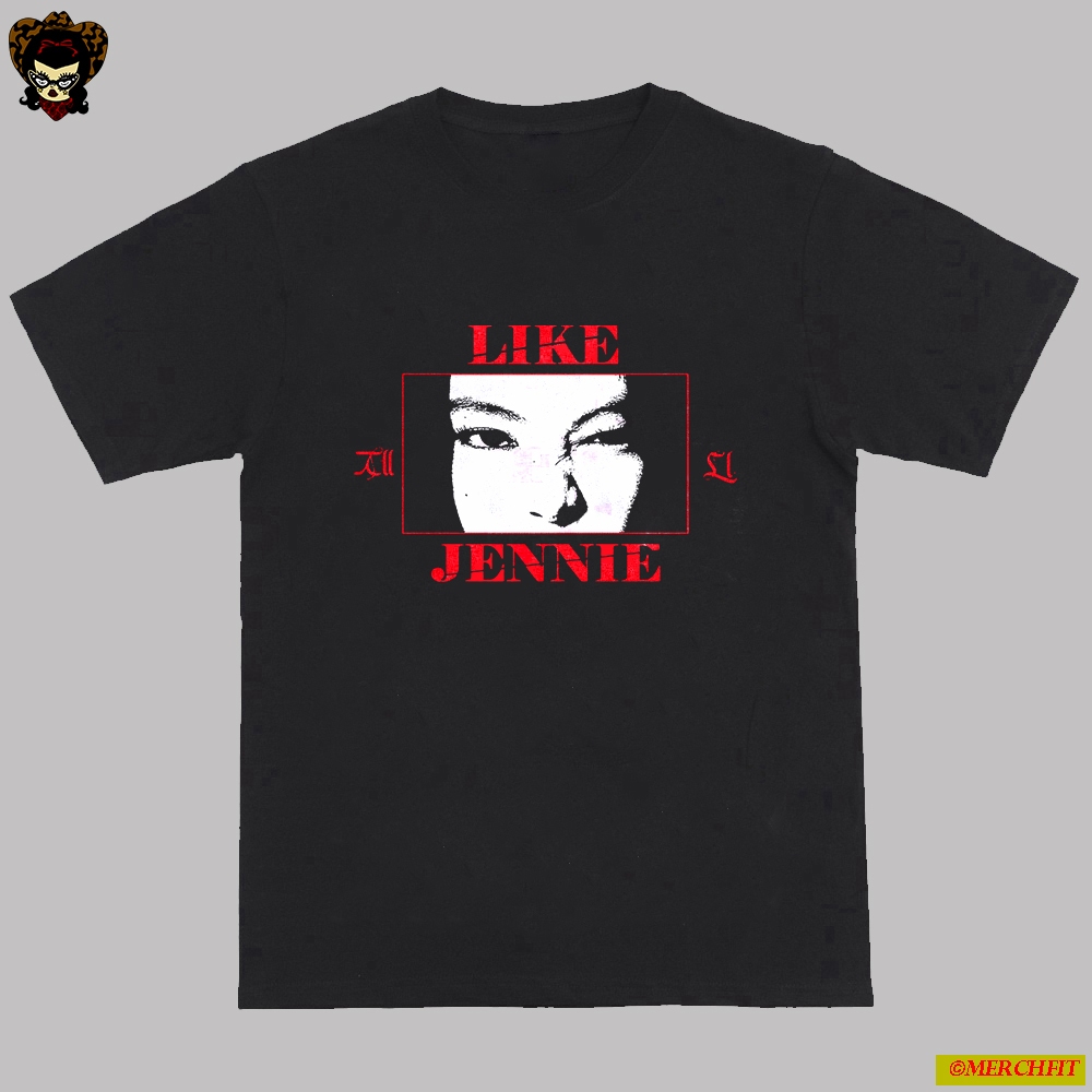 เสื้อยืด Kpop JENNIE Bl4ckp*nk Cotton Combed Merch