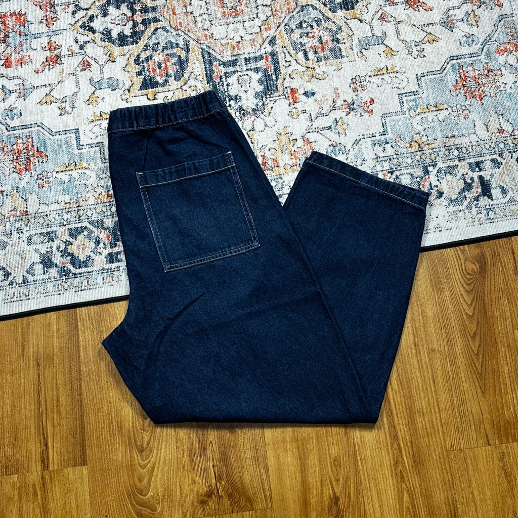 GU CURVED TUCK JEANS SECOND