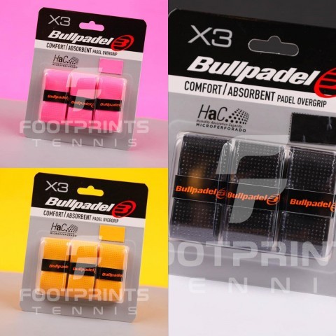 Grip Padel Bullpadel Comfort Absorbent Overgrip บรรจุ 3 Padel Grips