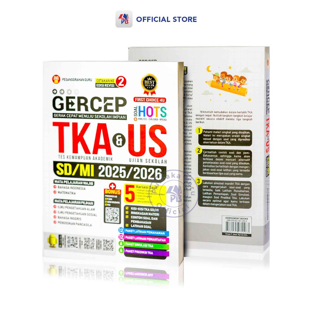 TKA SD Mi Book / Gercep TKA & US SD/MI 2025-2026 Revised Edition / YRAMA WIDYA - YW