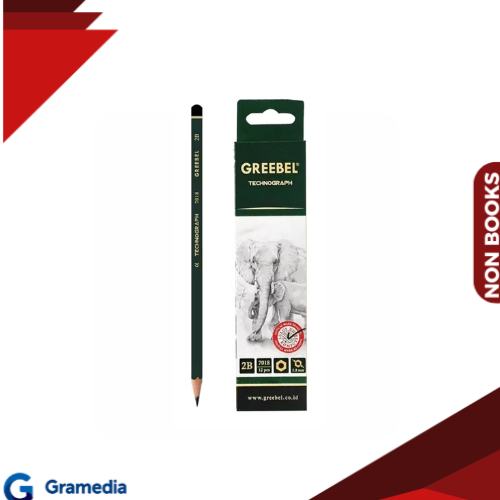 Gramedia Medan - Greebel 7018 Pencil 2B (12 ชิ้น/ชุด) Crd