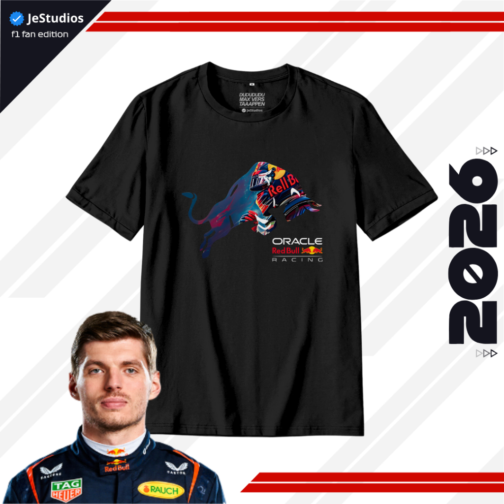 เสื้อยืด JeStudios F1 Max Verstappen Bull Formula 1
