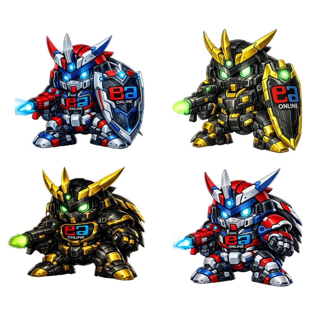 (ฟรีกับการซื้อขั้นต่ํา) สติ๊กเกอร์ Mecha EAONLINE Limited Edition