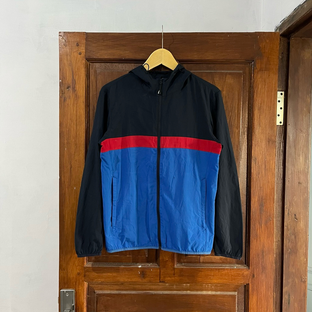 [S] Uniqlo JWA Pocketable Cotton Logo แขนยาว (JK-021) I สีดํา แดง น้ําเงิน