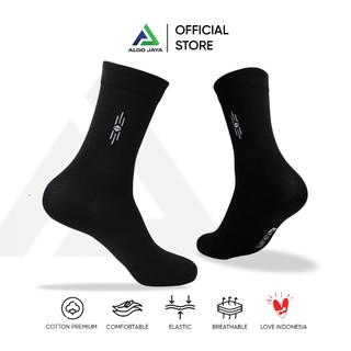 ALGO JAYA - Kaos Kaki Pria Panjang Sebetis Motif Kantor Allsize Dewasa