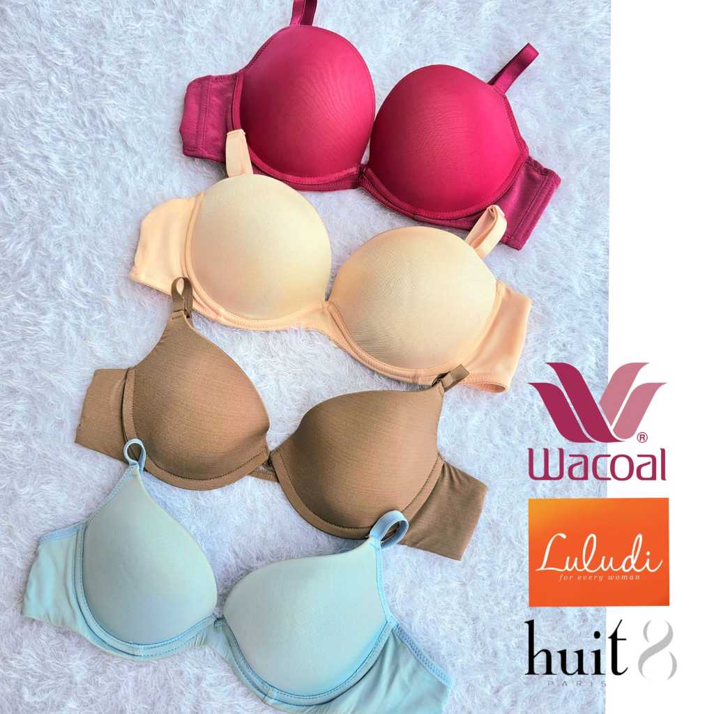 WACOAL UNDERWEAR BRA 32B 32C 36A IB 9158 9160 HUIT 8256A LB 5937 PLAIN 1/2 CUP BRA