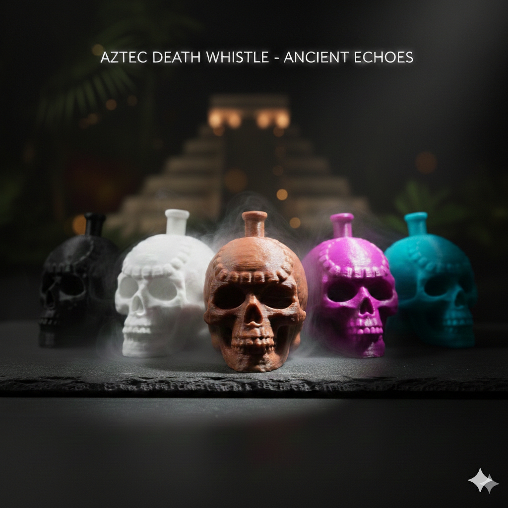 นกหวีด Aztec Death - นกหวีด Aztec Tribe Death พร้อมช่องทางพอง
