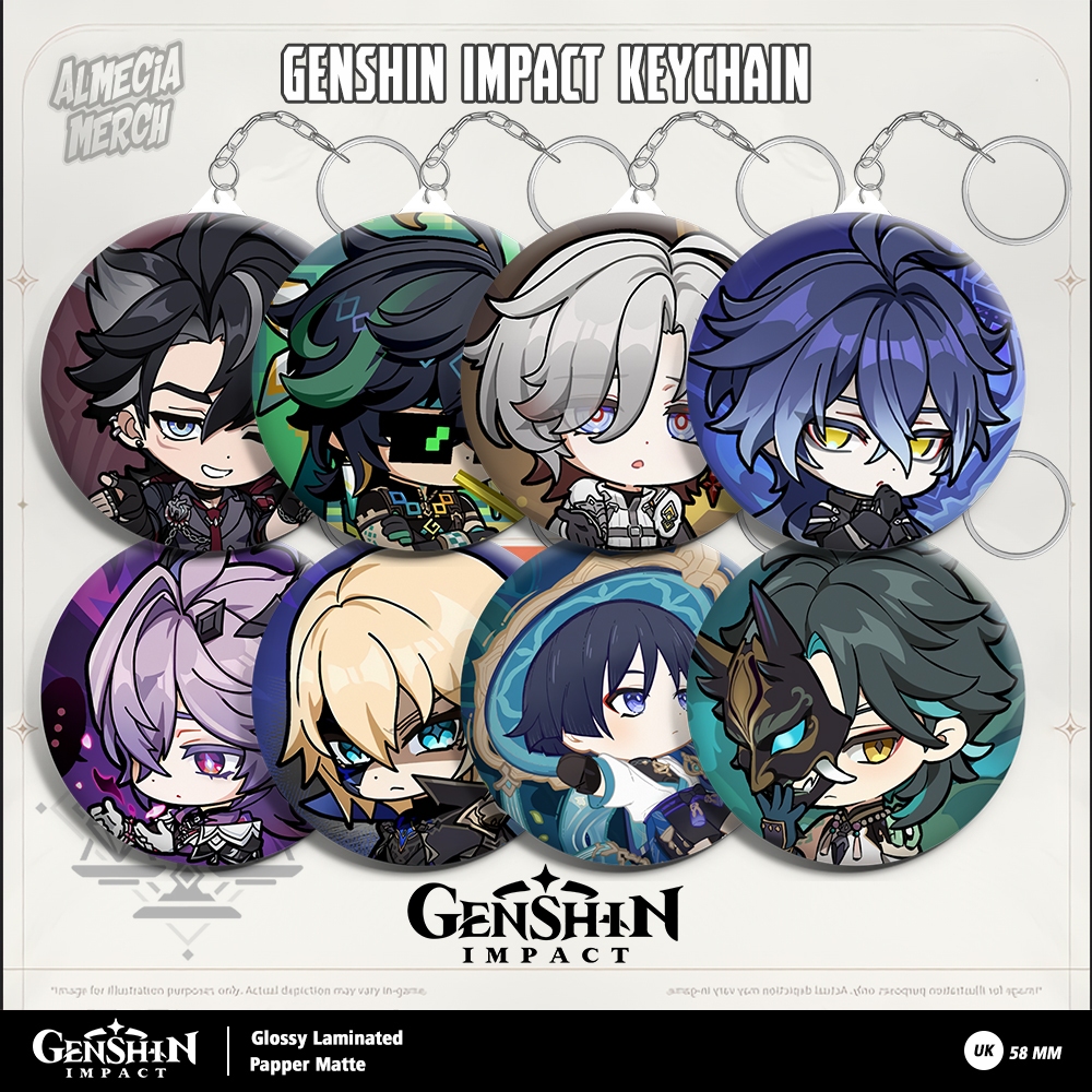 GANTUNGAN Genshin Impact ที่แขวนหมุดตัวละครสําหรับผู้ชาย/พวงกุญแจคอลเลกชันพิน Genshin Wander Durin