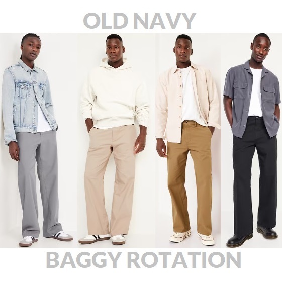 ON กางเกงชิโน่ขายาวผู้ชาย Baggy Rotation