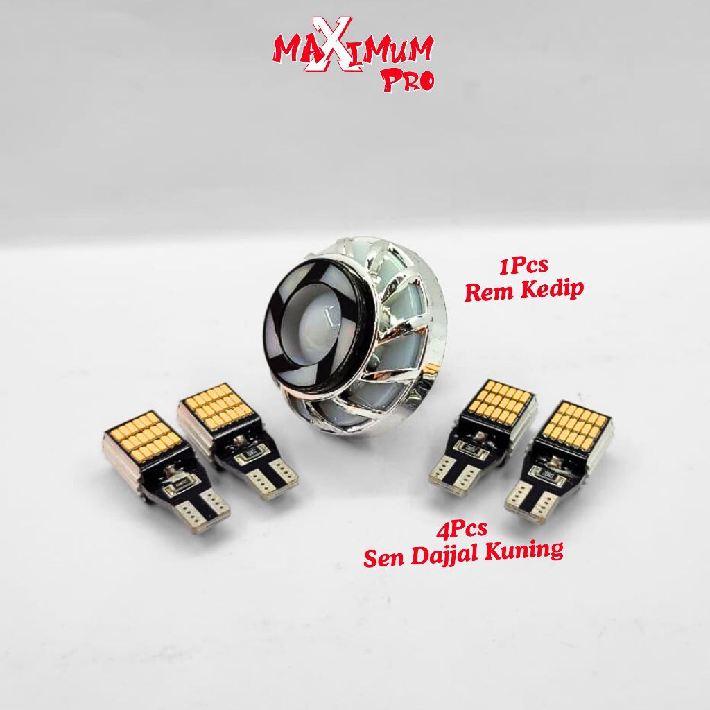 DAJJAL TURN SIGNAL LIGHT PACKAGE + CITY LIGHT DUSK T10 T15 45 POINTS ไฟฉายเบรค DC 12V UNIVERSAL MOTO