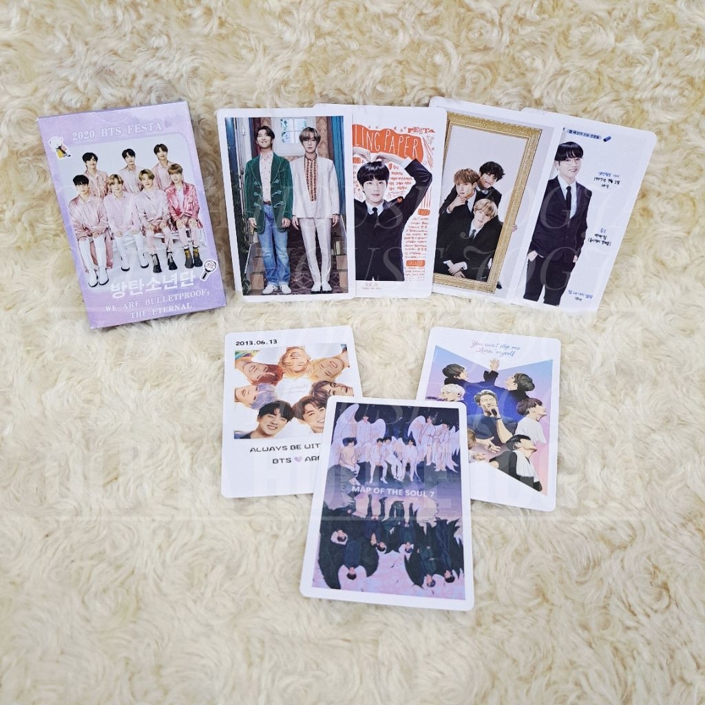 UNGU BTS Festa 2020 การ์ดรูปถ่ายสีม่วง 54 ชิ้น BTS Festa Full Member Lomocard