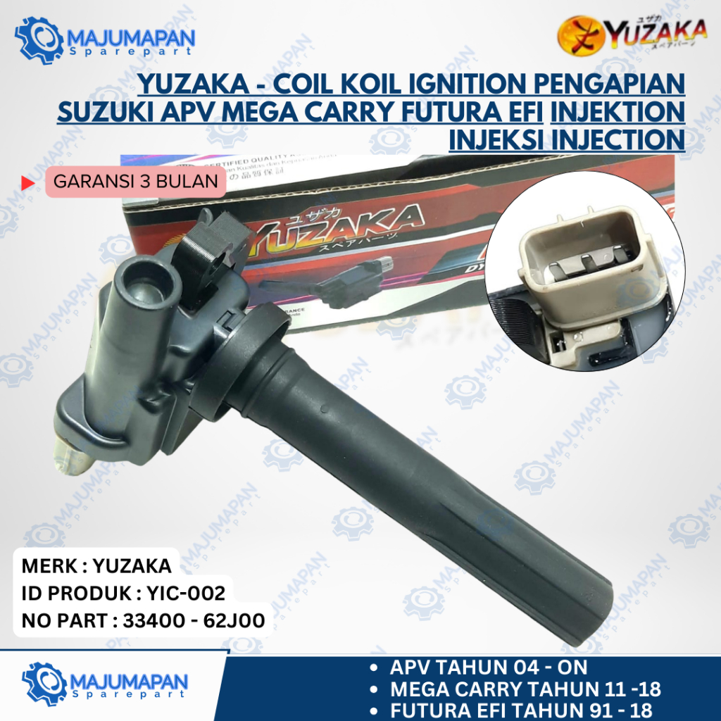 YUZAKA - IGNITION COIL SUZUKI APV MEGA CARRY FUTURA EFI INJECTION INJECTION INJECTION