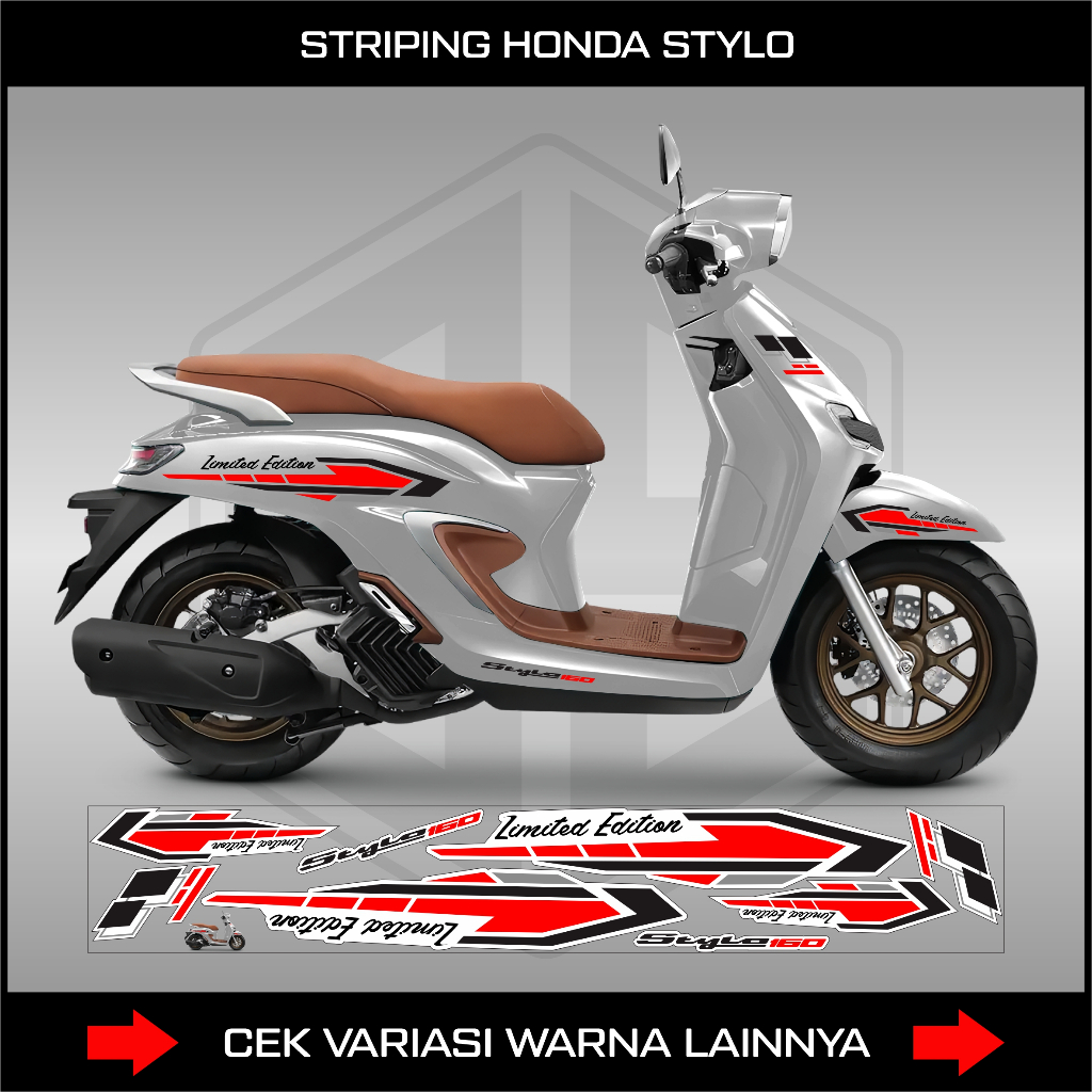 Stilo MTF 9 สติ๊กเกอร์ Striping Honda Stilo 160 ปกป้องรถจักรยานยนต์ไวนิลใหม่
