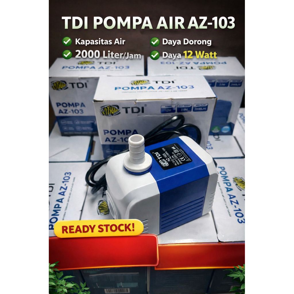 TDI AZ 103 AQUARIUM PUMP 2000 LPH POND AQUARIUM PUMP