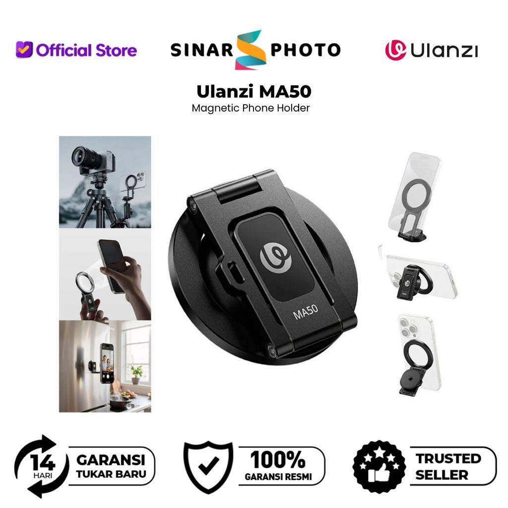 Ulanzi MA50 UKA ที่วางโทรศัพท์แม่เหล็กสําหรับ MagSafe - HP Holder - Ulanzi MA60 _ ของแท้