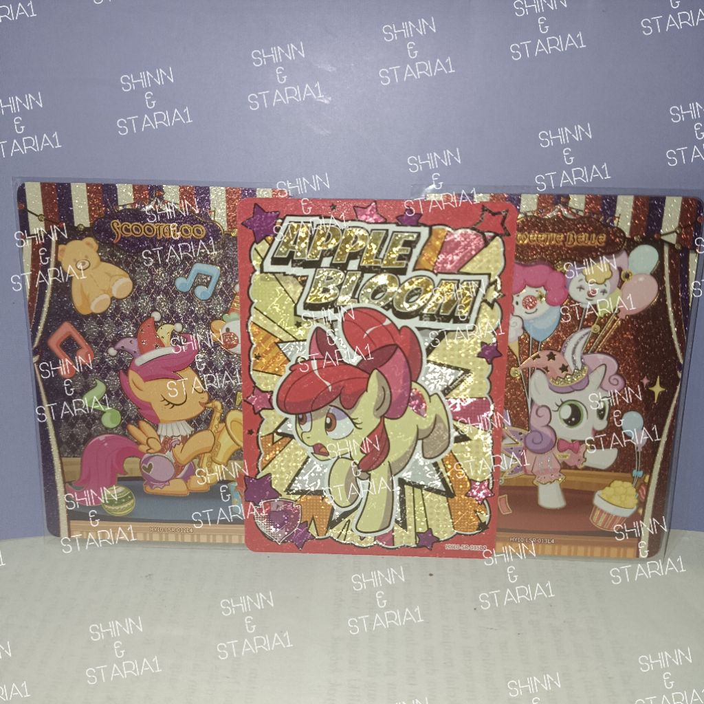 แอปเปิ้ลบานอย่างเป็นทางการ, Sweetie belle, & Scotaloo 1 SR & 2 LSR Moon 10 Mlp My little pony Cards 