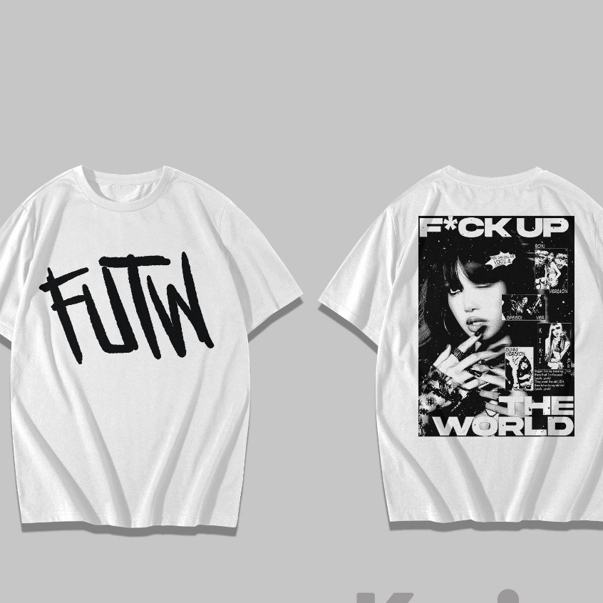 เสื้อยืด Lisa FUTW BW / เสื้อยืด Lisa Blackpink / เสื้อยืด Kpop / แฟน ๆmerch