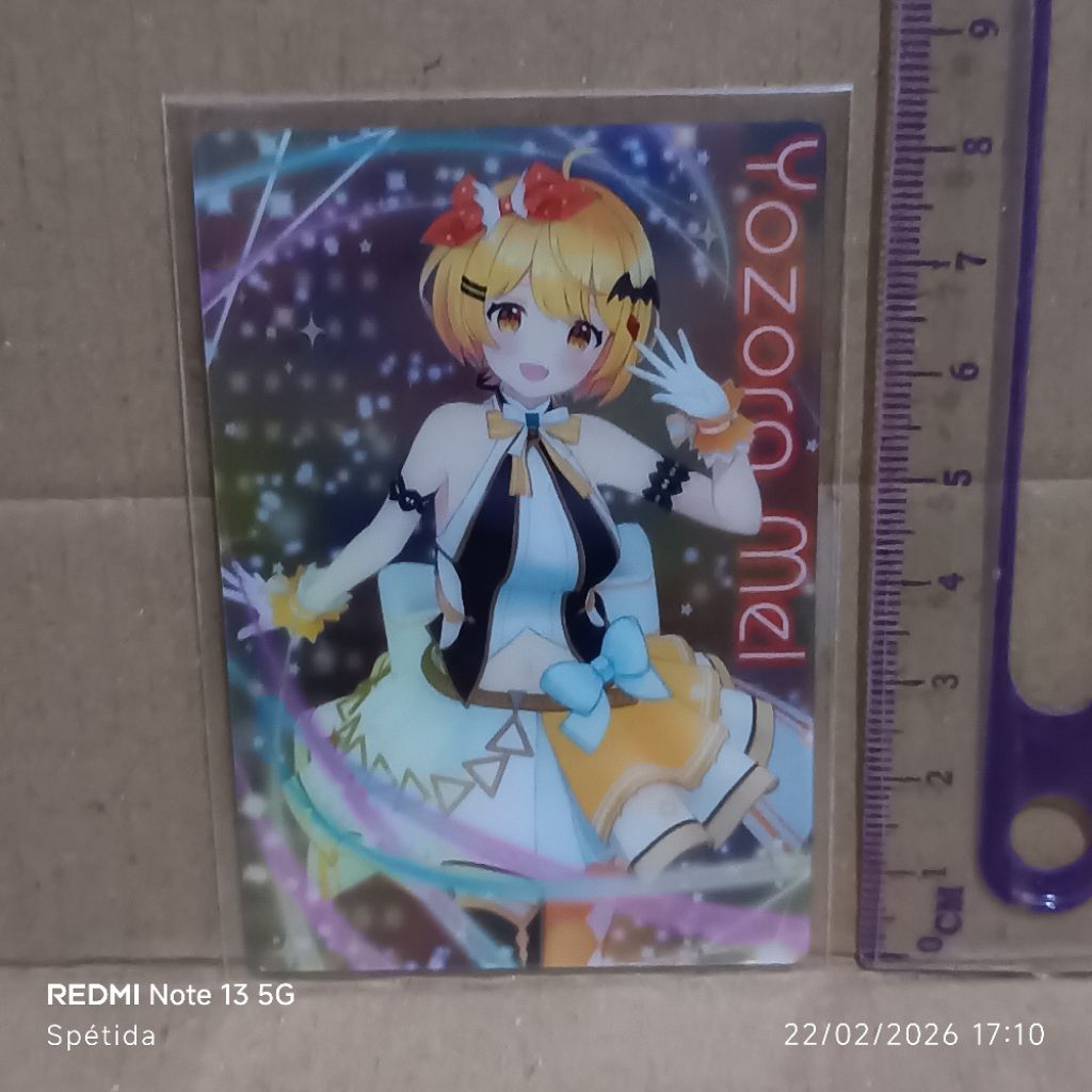 Yozora Mel Hololive การ์ดเวเฟอร์ 2 ชุดไอดอล