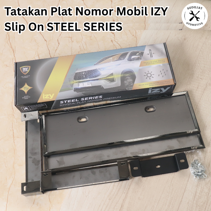 IZY Steel Series ที่ใส่ป้ายทะเบียนรถยนต์แบบสวมโมเดลสแตนเลสป้องกันสนิม