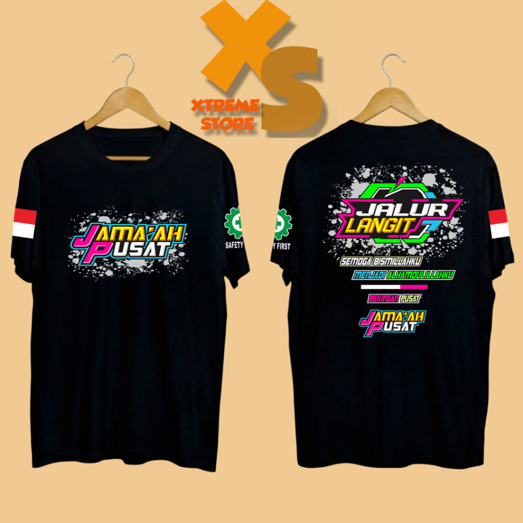 // เสื้อยืด DISTRO สําหรับผู้ชาย พร้อม SKY LINE CENTER // XTREME-STORE