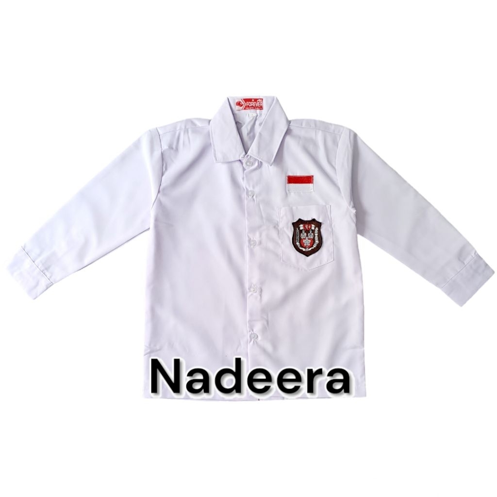 ชุดยูนิฟอร์มนักเรียนประถมยาวสีขาว ไม่จํากัดเพศ สําหรับเด็กชายและเด็กหญิง